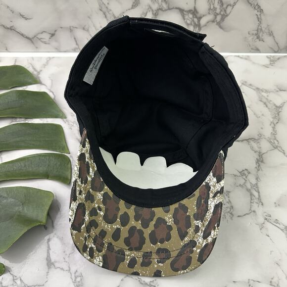 Disney World Animal Kingdom Vintge Y2k Rhinestone Hat Black Adult One Size New - Picture 8 of 10